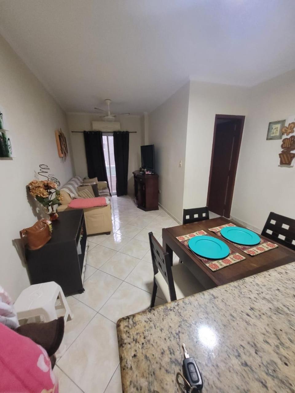 Apto A 50M Da Praia, Com Ar Condicionado, Wifi , Portaria 24H Praia Grande  Buitenkant foto