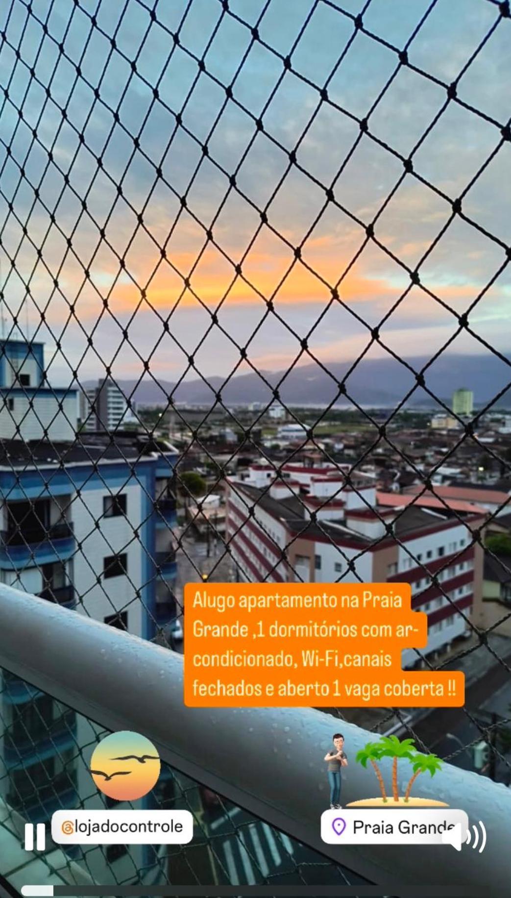 Apto A 50M Da Praia, Com Ar Condicionado, Wifi , Portaria 24H Praia Grande  Buitenkant foto